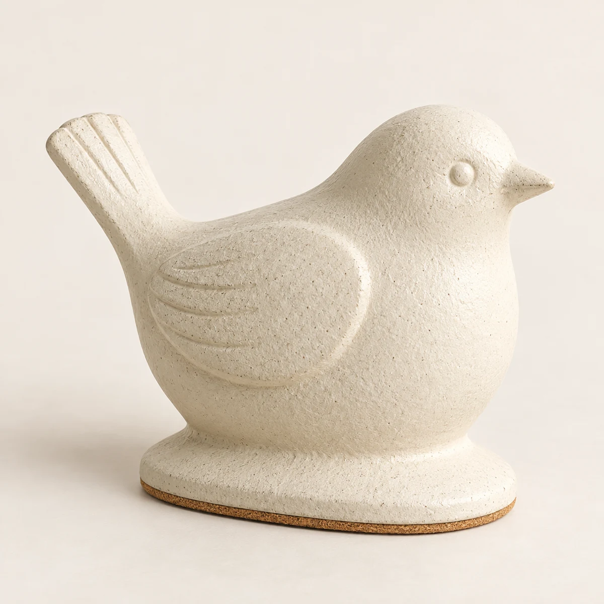 Wheatfield Finch, Cream cast iron bird doorstop